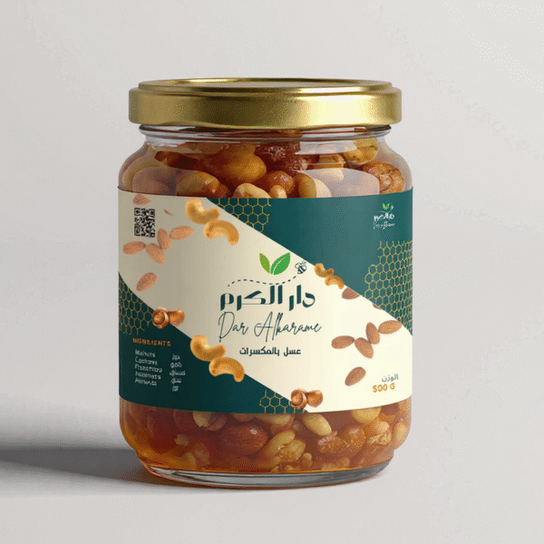 honey عسل بالمكسرات